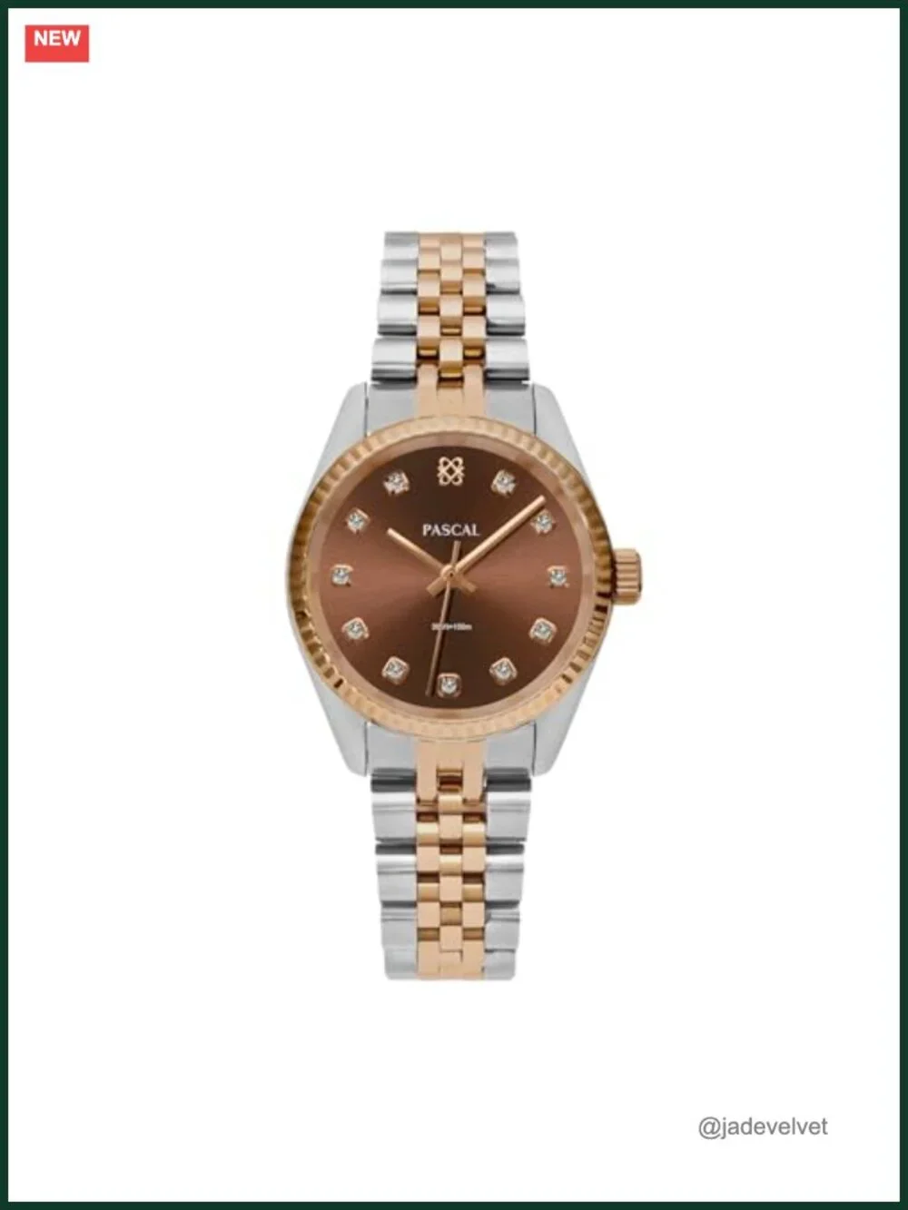 Swiss Quartz Watch, Lab-Grown Diamonds, Stainless Steel Strap, 10 ATM